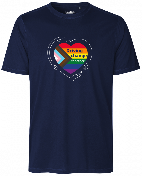 Neutral - Novo Pride Recycled Performance Loose Fit T-Shirt - Navy - Marinho